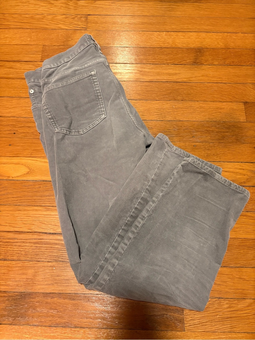 J. Crew Gray Straight-Leg Corduroy Jeans